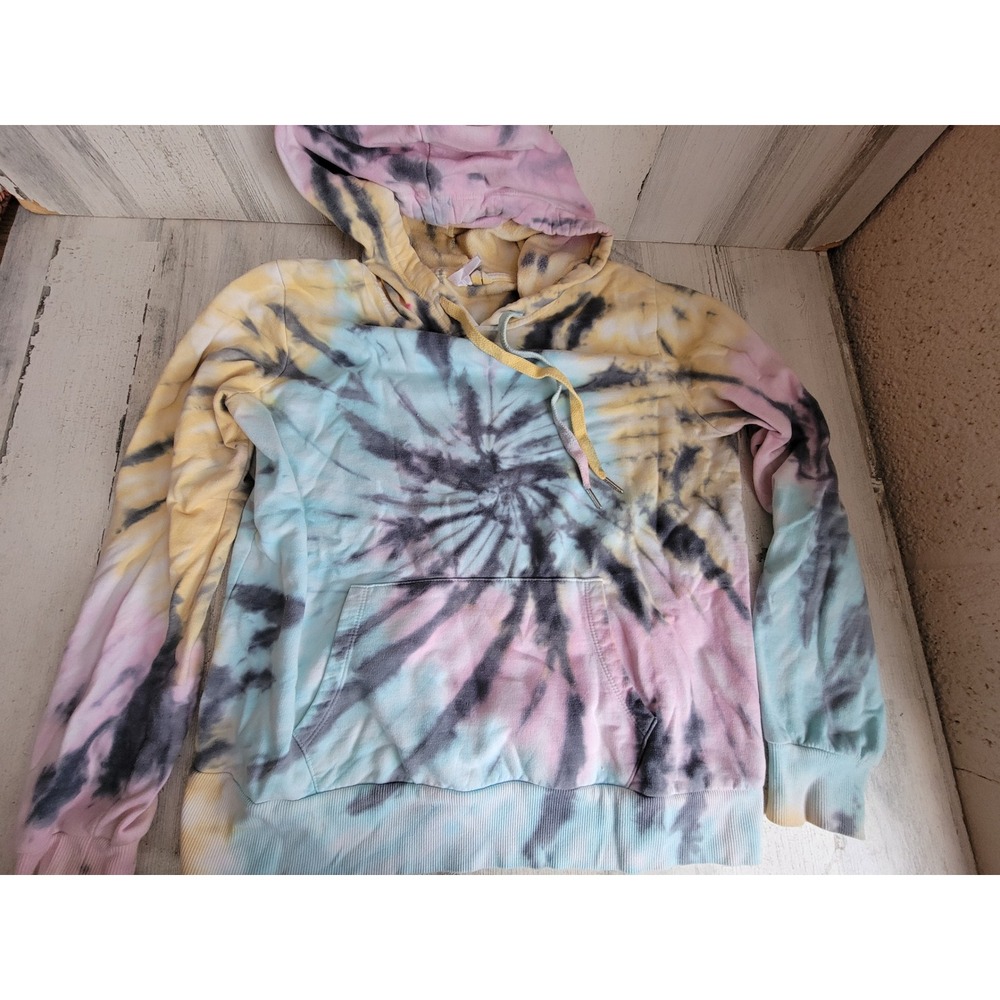 Pull over hoodie youth large tie-dye pastel girls clothing unique light
